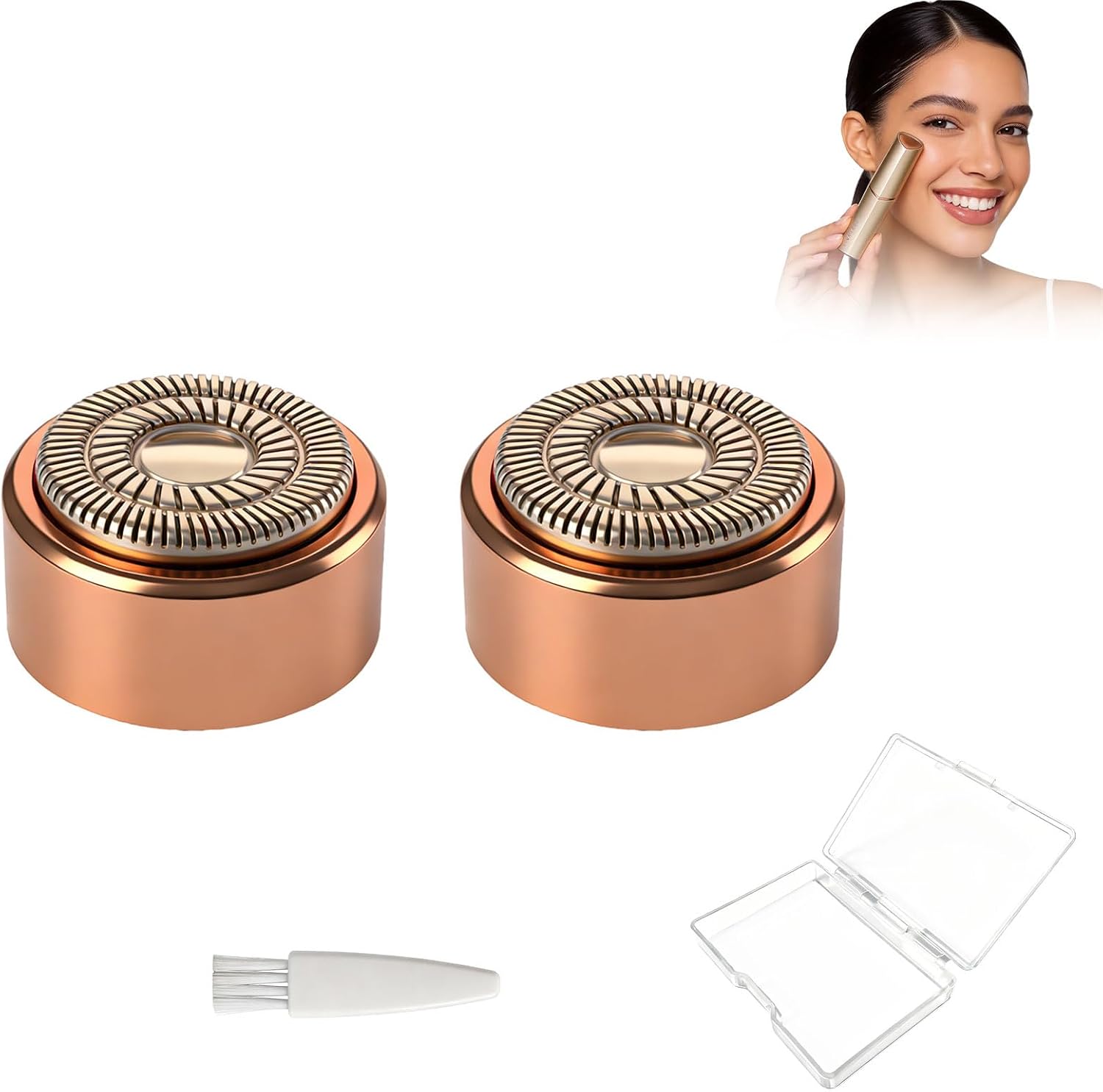 Gen 3 Replacement Heads for Flawless Facial Hair Remover,Razor Heads Compatible with Finishing Touch Flawless Facial Hair Remover,Shaver Head Replacement Blades for Facial Hair Removal for Women