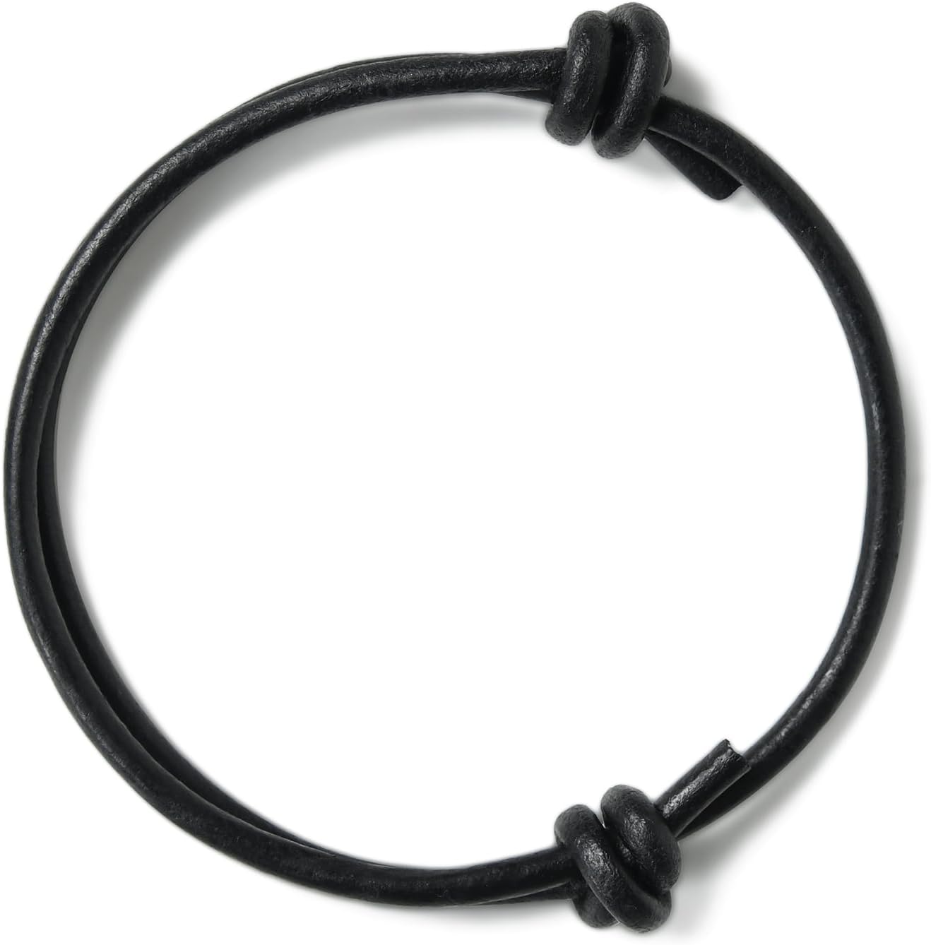 GENIQUE Real/Genuine Leather Bracelet for Men, Adjustable Mens Leather Bracelet, Leather Cord Bracelet