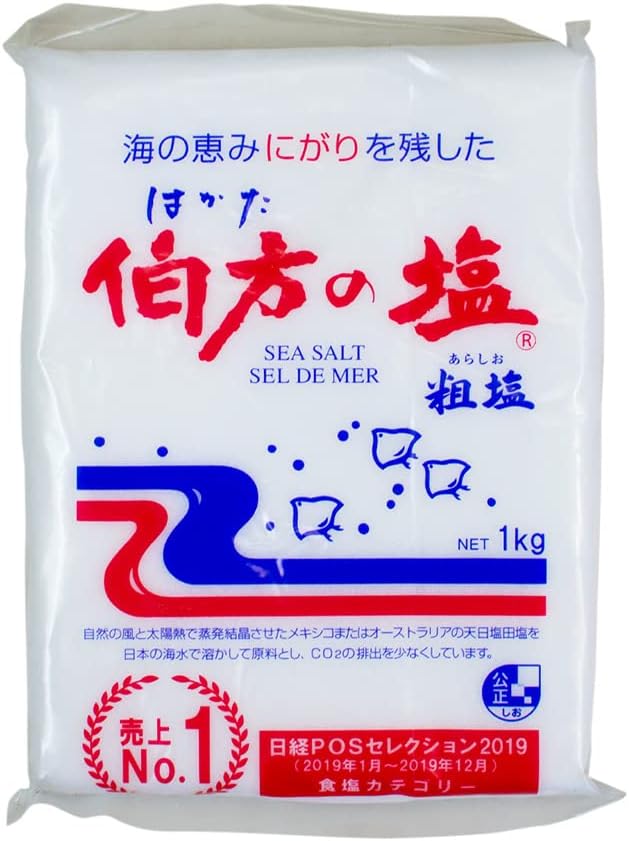 [Product of Japan] 伯方の塩 粗塩 Salt of Hakata - 2.2 Pound