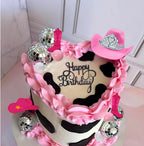 Disco Cowgirl Cake Topper Cowgirl Hat and Boot Cake Toppers Disco Ball Cake Topper Western Cowgirl Birthday Party Favors Supplies