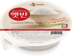 CJ Rice Cooked White Hetbahn, Gluten-Free & Vegan, Instant & Microwaveable, 7.4 Oz, 12 Count