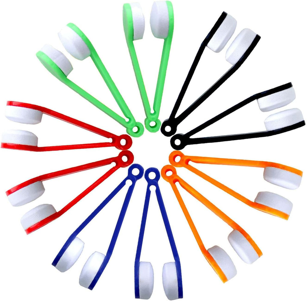 10 Pcs Mini Sun Eyeglasses Cleaning Clip, Glasses Eyeglass Microfiber Spectacles Cleaner Soft Brush Cleaning Tool Glasses Eyeglasses Cleaner Cleaning Clip - Blend Colors