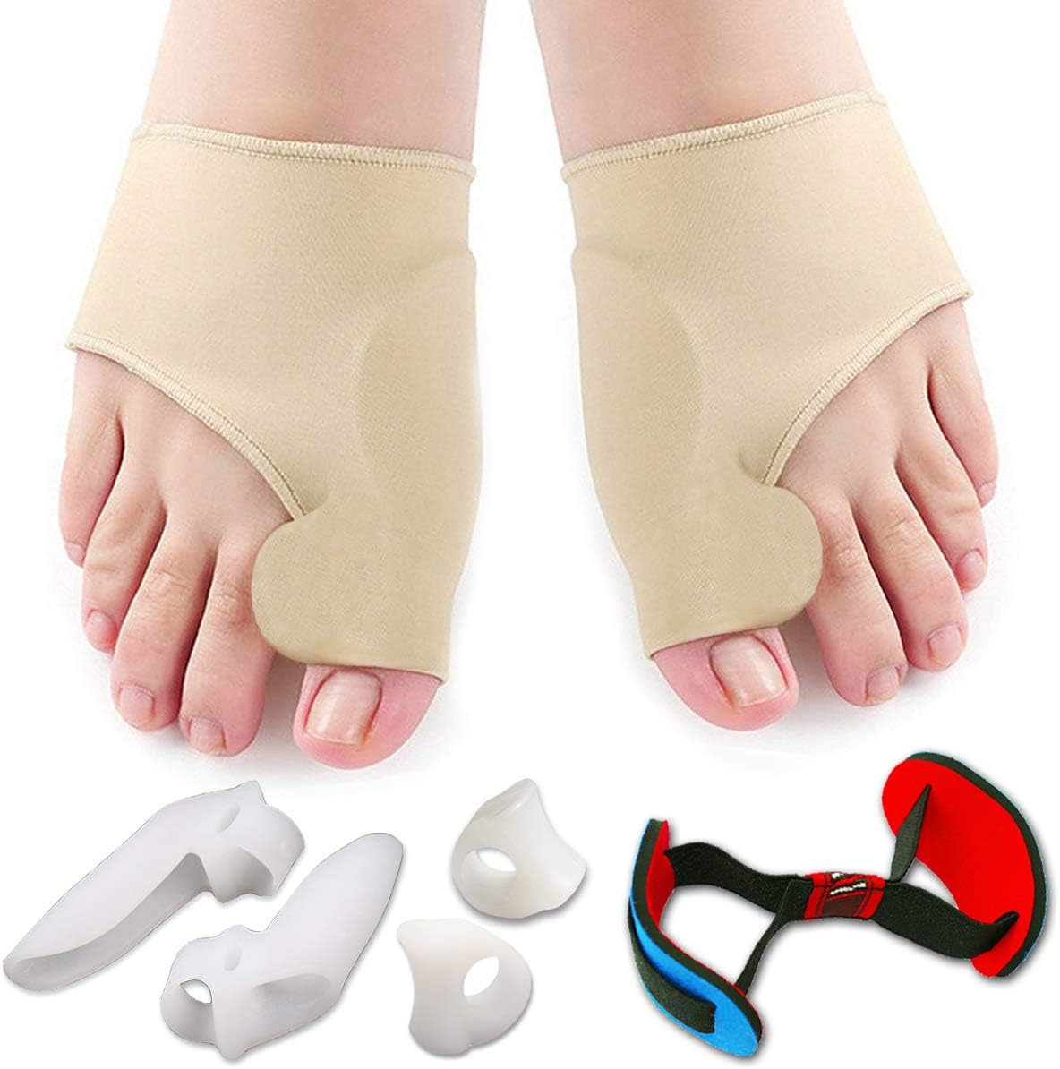 Bunion Corrector for Women and Men Bunion Relief Protector Sleeves Kit - Treat Pain in Hallux Valgus, Big Toe Joint, Hammer Toe, Toe Separators Spacers Straightener Splint