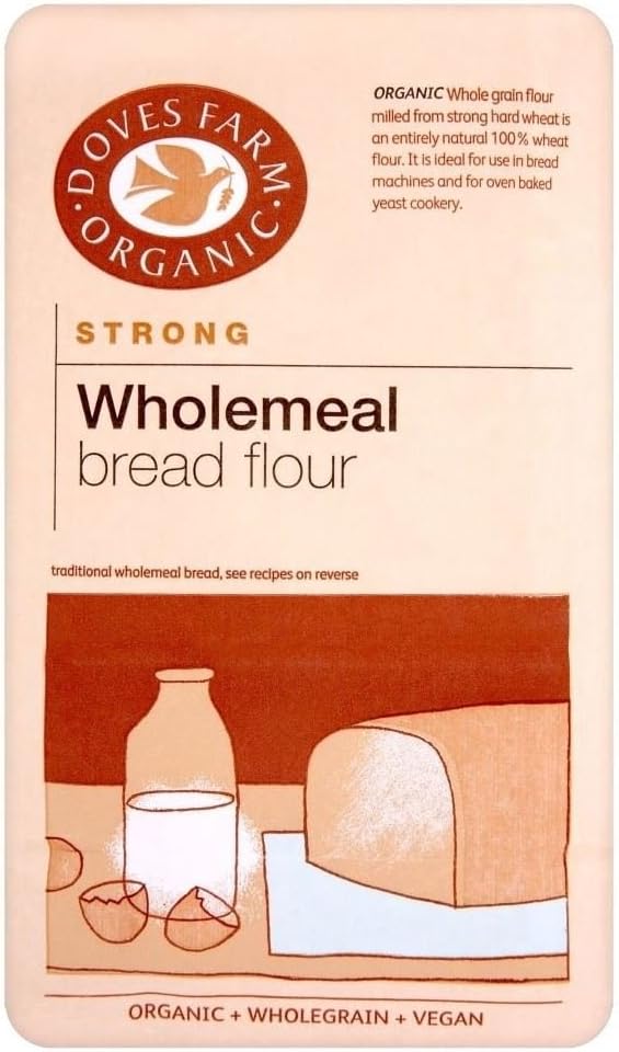 Doves Farm Organic Strong Wholemeal Bread Flour (1.5Kg) - Pack of 6