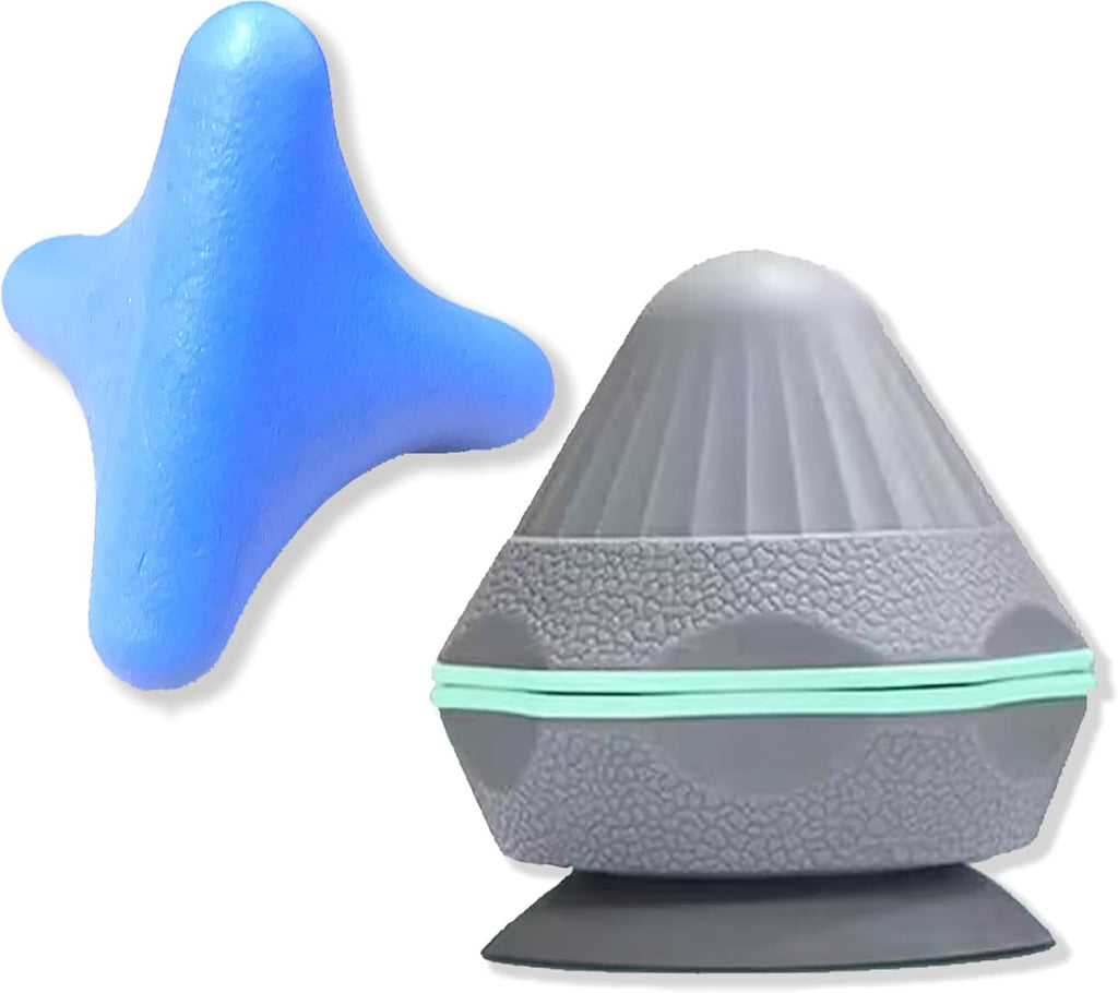 2pcs Trigger Point Ball, Manual Massager Ball with Suction Cup for Deep Tissue Myofascial Release Physical Therapy Foot Plantar Fasciitis Pain Relief Muscle Knot Psoas Hip Flexor Iliacus Release