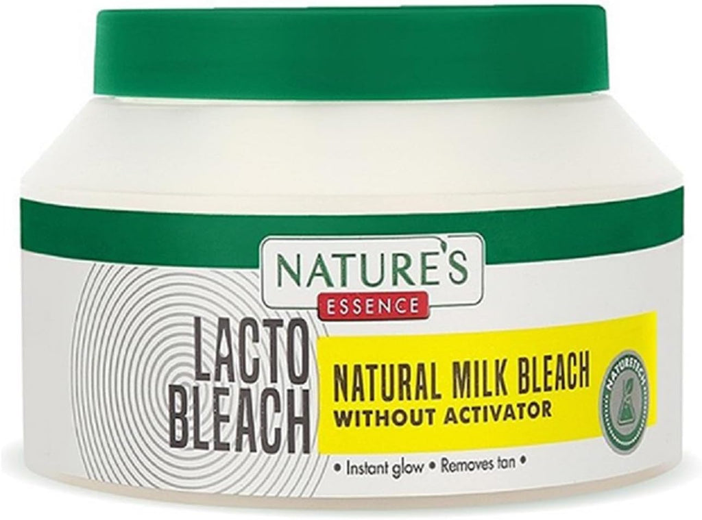 Lacto Bleach, Natural Milky White Cream, 60g NATURES ESSENCE Instant Glow Bleaching Cream Get Party Ready In 15 minutes