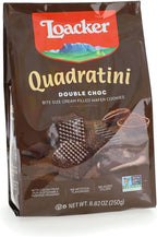 Loacker Quadratini Premium Double Choc Wafer Cookies, 250g/8.82oz (14305)