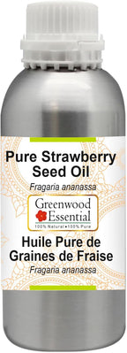 Greenwood Essential Pure Strawberry Seed Oil (Fragaria ananassa) 100% Natural Therapeutic Grade 630ml (21 oz)