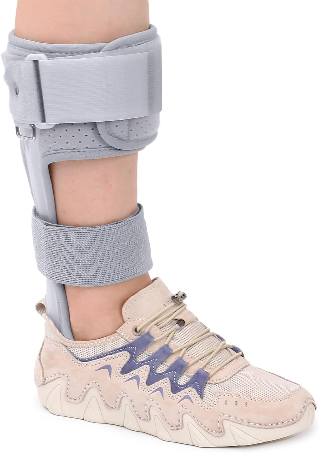 Medical AFO Foot Drop Brace - Drop Foot Braces for Walking - AFO Brace Walking with Shoe - Ankle Foot Orthosis for Stroke - Drop Foot Stabilizer Support for Men & Women XL-Left (Comfort)