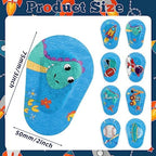 Panitay 40 Pcs Kids Eye Patches for Boys Toddlers Adhesive Patches Bulk with Lazy Eye Breathable Fabric Pad Light Blocking Cute Designs Cotton Adhesive Bandages for Boys Children