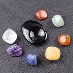 Palm Pocket Stones Tumbled Thumb Scrapping Plate Natural Gemstones Sets for Sleep Relaxation Stress Anxiety Relief M6C-Dark Khaki