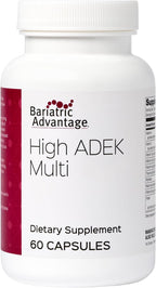 Bariatric Advantage High ADEK Multi - for Bariatric Surgery Patients - Multivitamin with Vitamins A, D, E, K & Trace Minerals - 100%+ DV of ADEK - 60 Capsules
