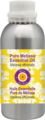Deve Herbes Pure Melissa Essential Oil (Melissa officinalis) Steam Distilled 300ml (10 oz)