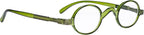 Eyekepper Oval Round Reading Glasses Women Men Small Vintage Reader Eyeglasses Mini with Spring Hinges