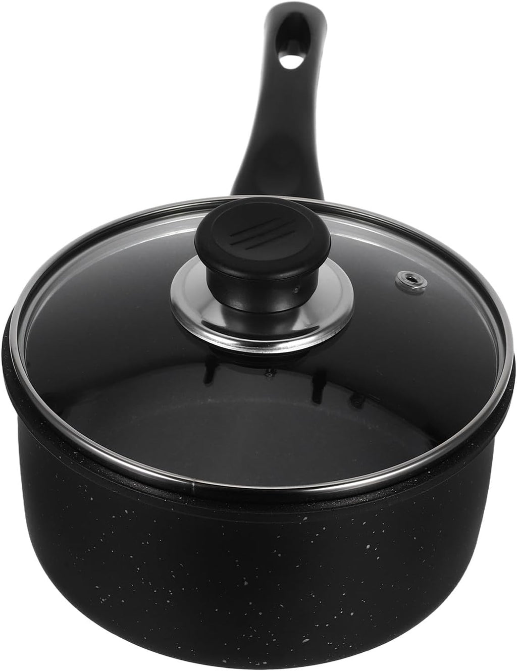 Small Nonstick Cooking Pot with Lid 16cm Food Cooking Saucepan for 1-3 People Soup and Noodles Stew Pan Household Kitchen Utensil