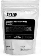 True Nutrition Creatine Monohydrate Powder - Micronized Creatine, 2g per Serving - Supports Muscle Strength, Power & Recovery - Non-GMO, Gluten Free, Vegan - Pre & Post Workout Supplement - 500g