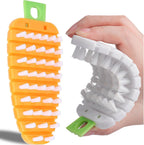 Vegetable Brush,2 Pcs Multiple Segments are Bendable Cleaning Brush (Orange,White)