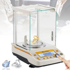 Hanchen Digital Analytical Balance, 0.1mg Precise Electronic Scale for Lab/Pharmacy/Jewelry Store/Chemical Plant 0.0001g (120g/0.0001g)