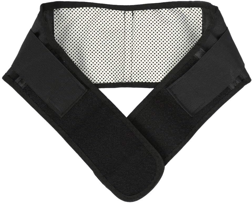 Zyyini Lumbar Support Belt, New Tourmaline Self-Heating Magnetic Belt, Black Magnetic Waist Belt, Support Waist And Maintain A Good Posture, Help To Relieve Pain