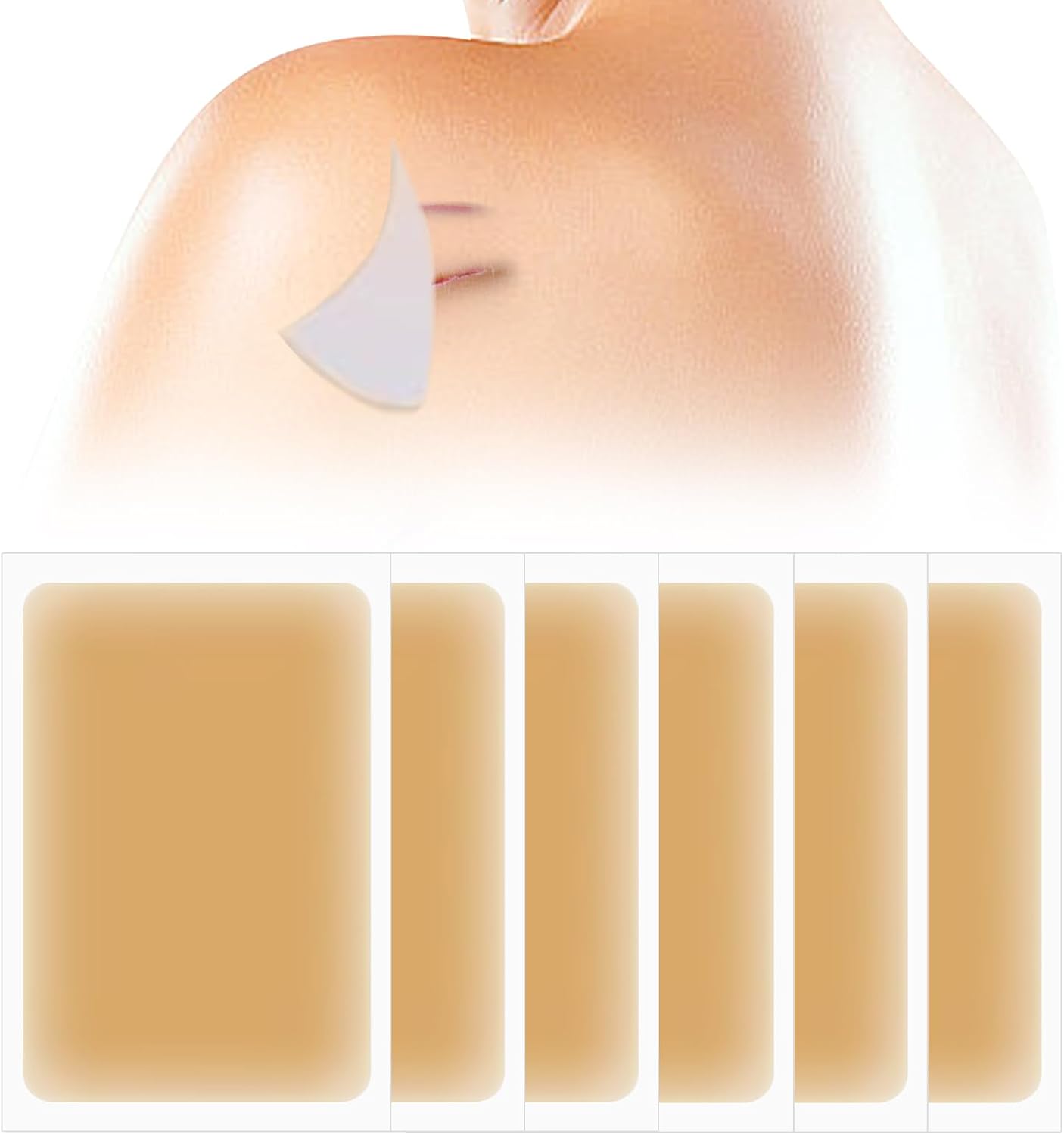 6 Packs Tattoo Cover-Up Sticker,Light Skin Invisible Tattoo Concealer Tape for Scar,Tattoos,Dark Spots and Birthmarks,Waterproof Natural Skin Concealer Patch