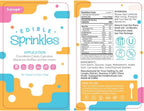 White Nonpareils Sprinkles, Food Grade 1.54 LB Bulk, Sujoygar, White Sprinkles for Cake Decorating, Cupcake, Ice cream, Chocolate