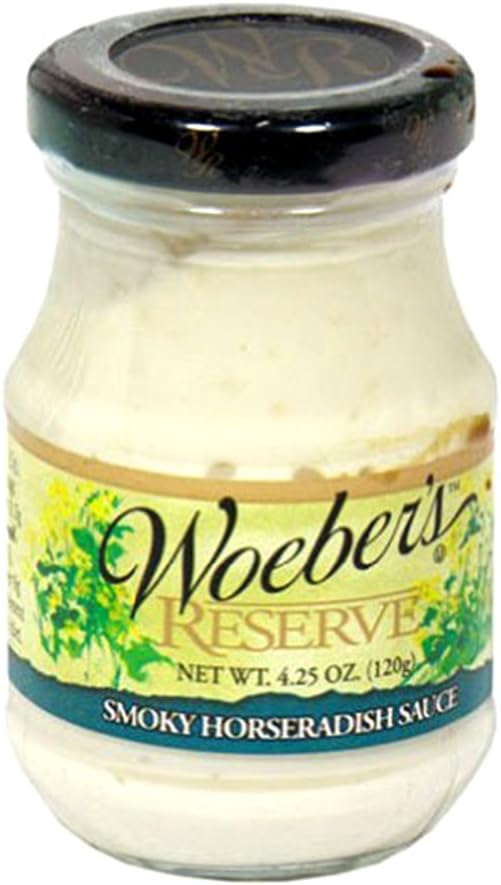 Woeber's Mustard Smoky Horseradish Sauce, 4.25 Ounce