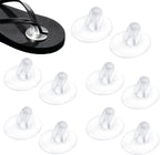 5 Pairs Clear Silicone Gel Sandal Thong Toe Protectors Non-Slip Self Adhesive Flip-Flops Toes Guards Separator Inserts Cushions Forefoot Pads Insoles (Style A)