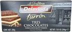 Delaviuda Turron Praline Tres Chocolates 7 oz Product of Spain