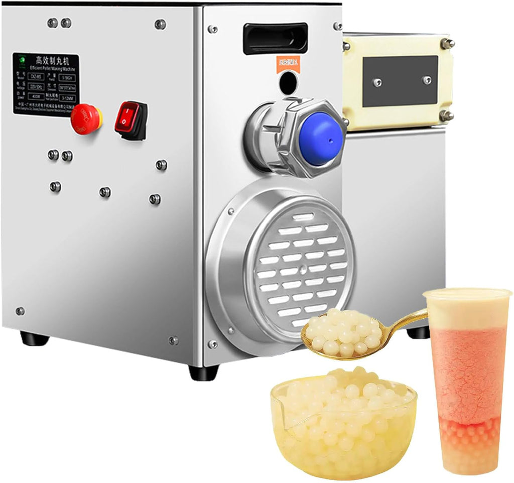 400W Commercial Popping Boba Making Machine, Semi-Automatic Tapioca Pearl Making Machine,Popping Boba Molding Tool, Taro Ball Cassava,10mm
