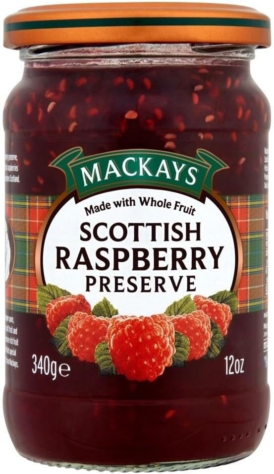 Mackays Scottish Raspberry Preserve (340g) - Pack of 2