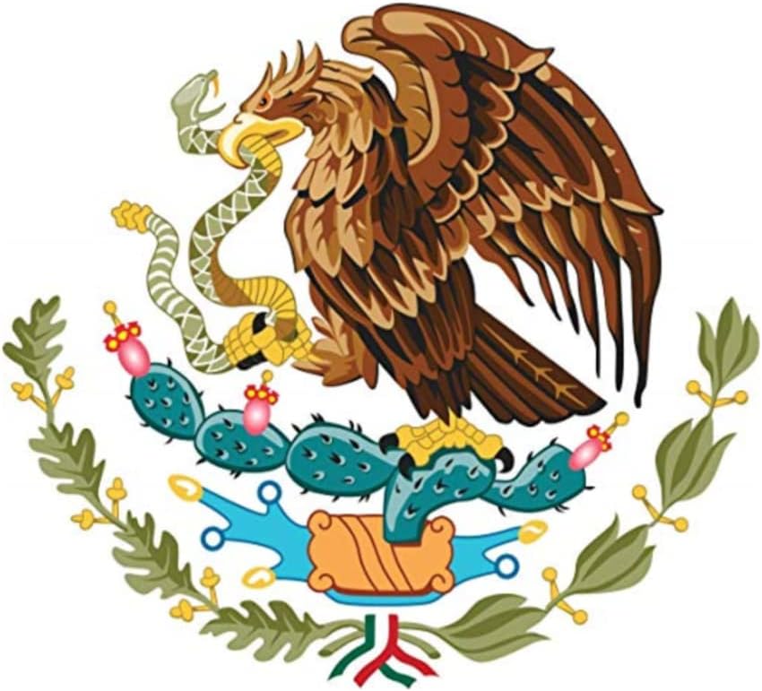 Coat of Arms of Mexico Edible Cake Topper- 6" Round