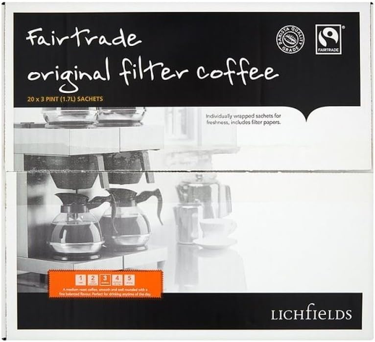 Lichfields Fairtrade Original Filter Coffee 20 x 65g