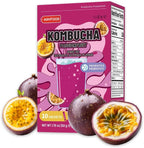 KAYFOOD-Kombucha-Peach-Garden-Daily Zero Sugar, Diet, Gut Healthy Sparkling Beverage, Fermented Korean Drinks for Iced, Hot, Workout Tea (10ST) (10ST, Passion Fruit)