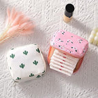 2 Pcs Sanitary Napkin Storage Bag Tampon Storage Pouch Menstrual Pad Storage Pouch Sanitary Towel Holder Portable Pantyliners Bag with Zipper for Women Teen