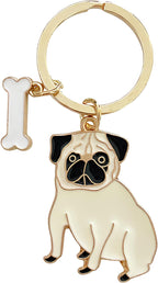 POYAMUSE Enamel Dog Pet Keychain - A Heartwarming Memorial and Adorable Accessory keyring for Dog Lovers