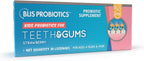 BLIS Kids Teeth & Gums Oral Probiotics - Supports Healthy Teeth & Gums, Strawberry - 30 Lozenges