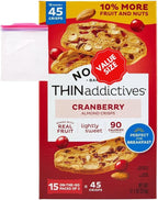 Noniis Cranberry Almond Crisps 15 pk. 11.1 oz w/A Storage Bag