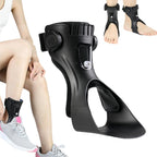 Drop Foot Brace, Foot Drop Stabilizers Brace, Adjustable Ankle Foots Orthosis Support with Inflatable Air-bags, Lightweight Ankle Braces Stabilizers for Varus Correction, Improves Walking Gait,Right L