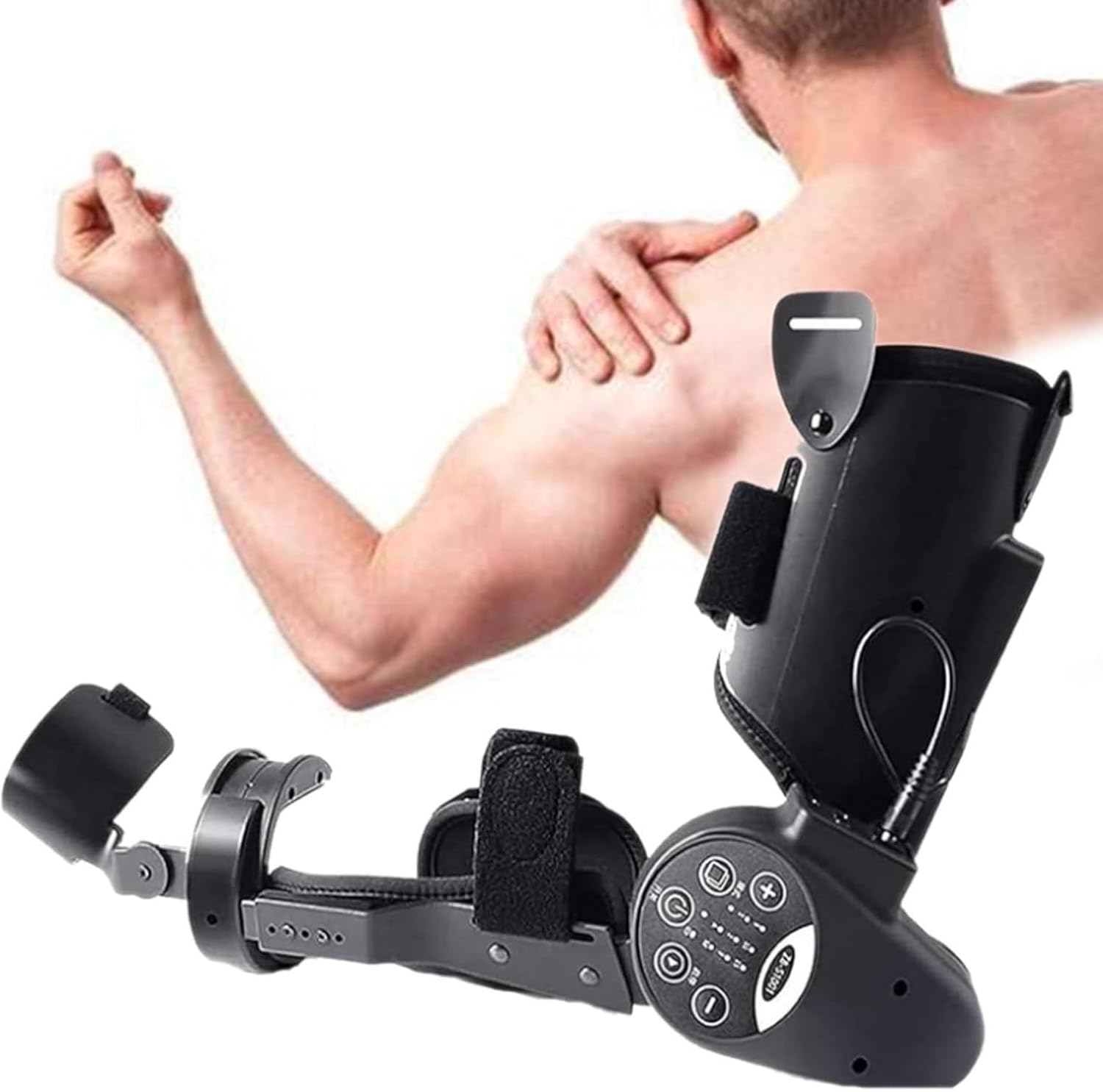 Elbow Joint Rehabilitation Device, Electric Arm Flexion and Extension Trainer, Elbow Protector, Flexible Wrist and Elbow Joint Support Frame (Right)