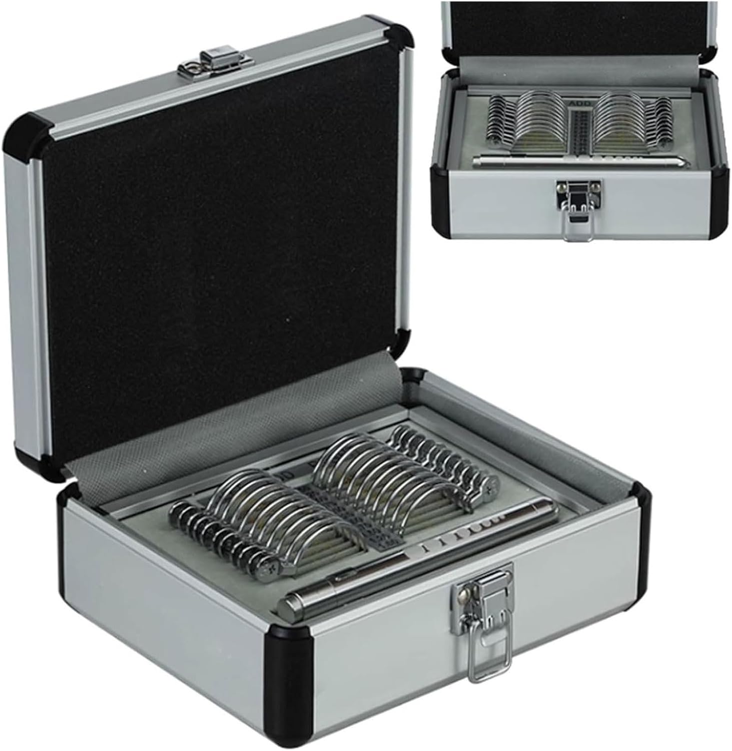 22pcs Optical Equipments Trial Lens Set,Trial Lens Set,Progressive Trial Lens Set,Optical Trial Lens Set,Optometry Case Trial Lens Set Optometry Box