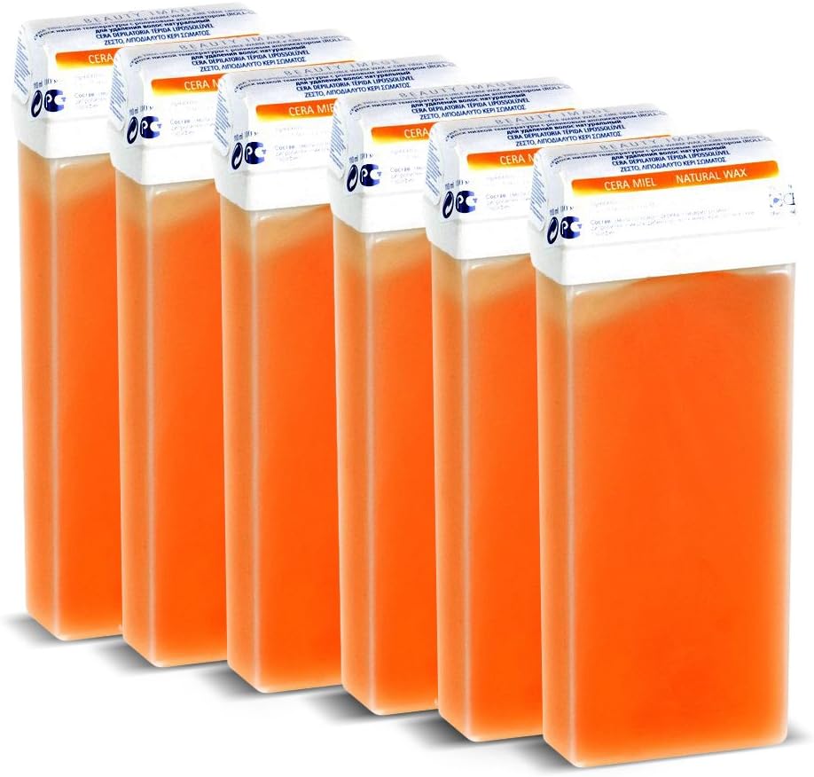 Beauty Image Natural Warm Wax Roll On - Pack of 6