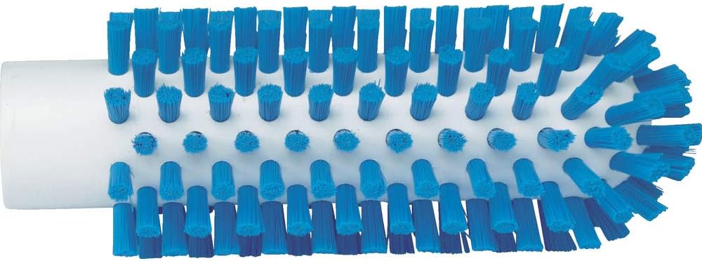 Vikan 5380-50-3 Stiff Tube Brush, Polyester, 2" x 5-3/4" OAL, Blue
