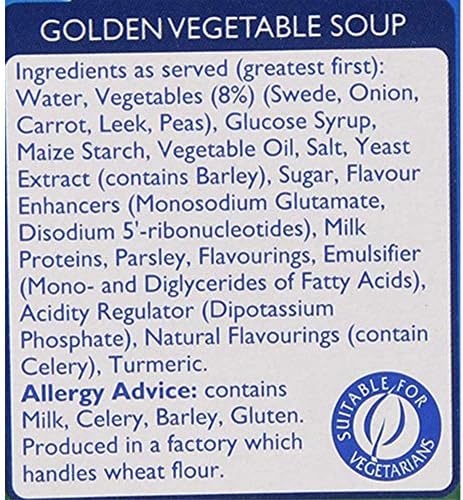 Batchelors Cup a Soup Golden Vegetable (4 per pack - 82g)