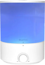 BlueHills Premium 4000 ml XL Essential Oil Diffuser 4L 4 Liter 70 Hour Run Humidifier Aromatherapy 1 Gallon Big Capacity High Mist Output for Large Room Home Mood Lights Long Run Diffuser White E401