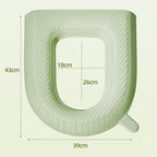 Waterproof Toilet Seat Cushion,New Toilet Seat Cover Pads, Reusable Waterproof EVA Toilet Seat Cushion, Padded Toilet Seat, Washable Toilet Cover Seat Pad for Home Hotel (2pcs Gray)