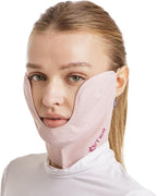 Korea (Type U) Women's UV Sun Protection Half Face Mask – Golf, Walking & Outdoor Activities