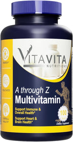 A Through Z Multivitamin, Support Immune & Overall Health, 100 Capsules