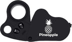 Pineapple 30X 60X Jewelers Loupe Magnifier with Light, Lighted Magnifying Glass Jewelry Loop, Pocket Magnifier for Coins, Jewelry, Plants, Currency, Diamonds, Stamps (Black)
