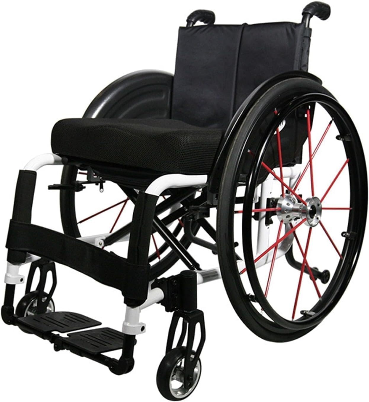 Lightweight Aluminum Alloy Sport Wheelchairs for Adults, Portable All Terrain Travel Mobility Wheelchair, Folding Self-Propelled Wheel Chair for Elderly Transfer Chair,A-Seatwidth:36