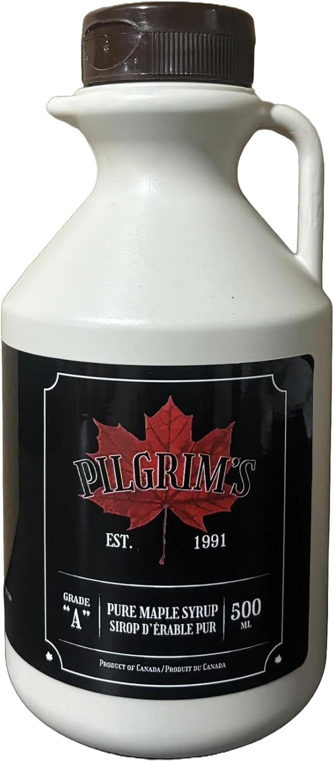 Pilgrim's Unblended, Small Batch, Single Source Canadian Maple Syrup, 500ml Bottle (1 Pint)
